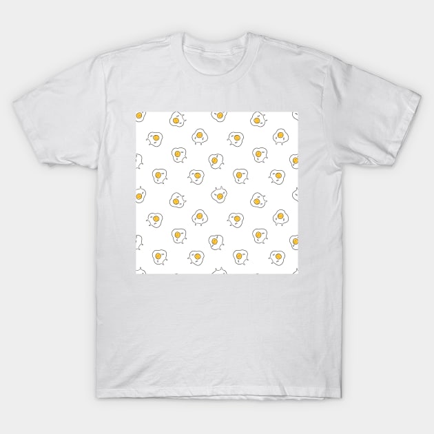 Funny breakfast eggs T-Shirt by kostolom3000